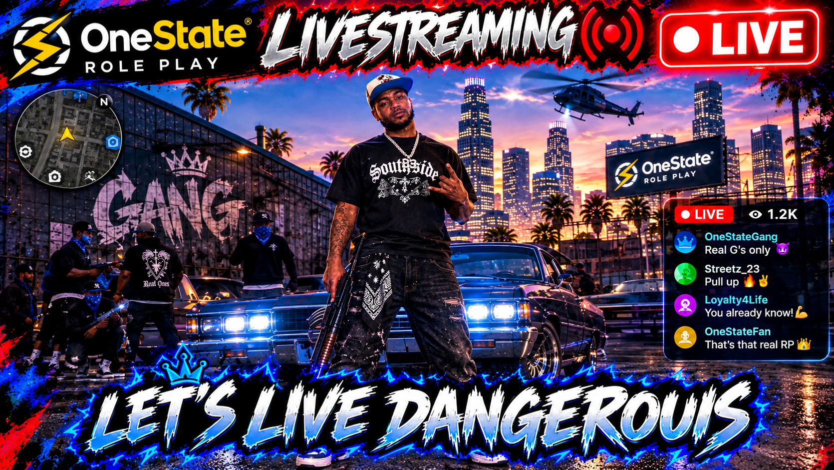 Live Streaming (OneState) Let's Live Dangerous